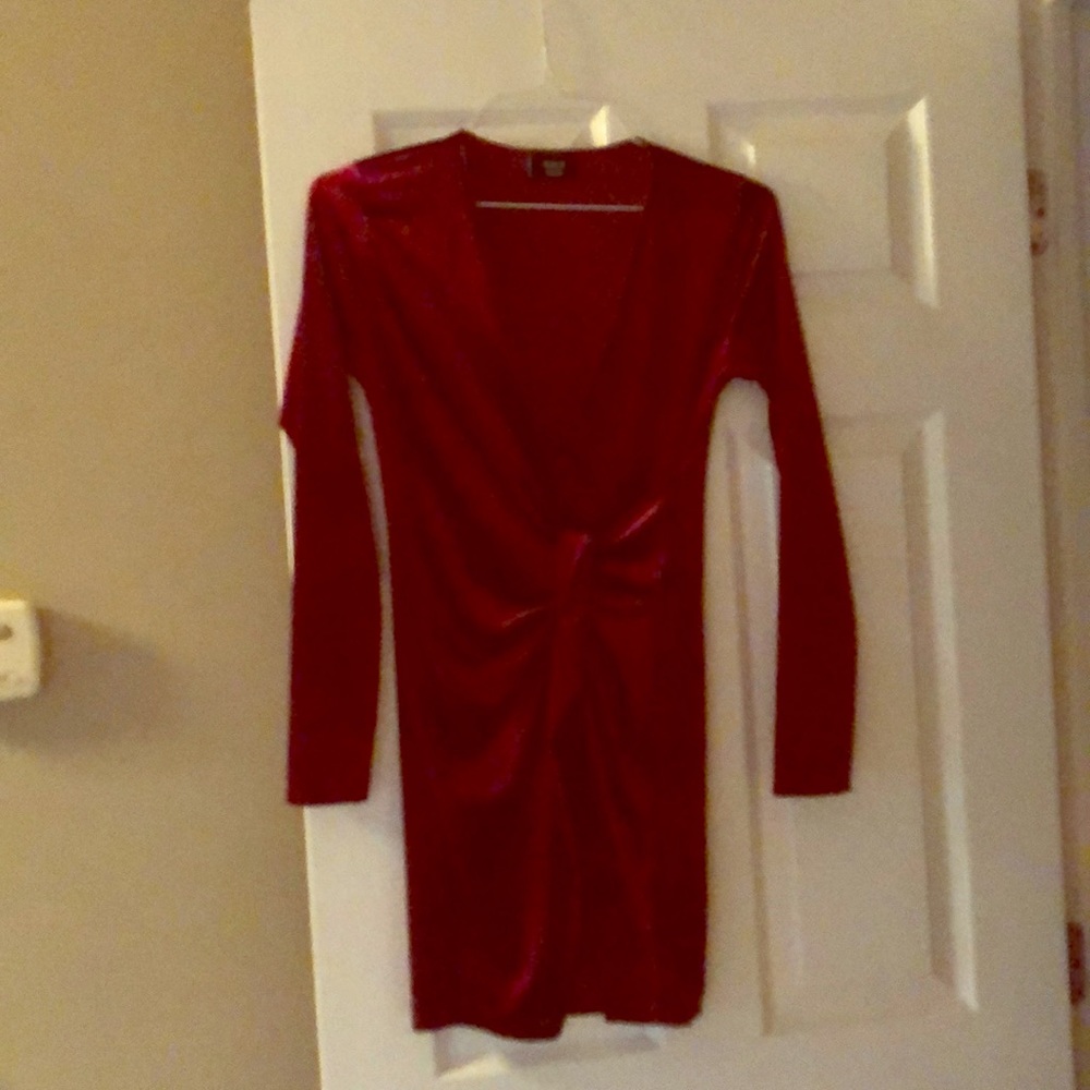 Burgundy dress